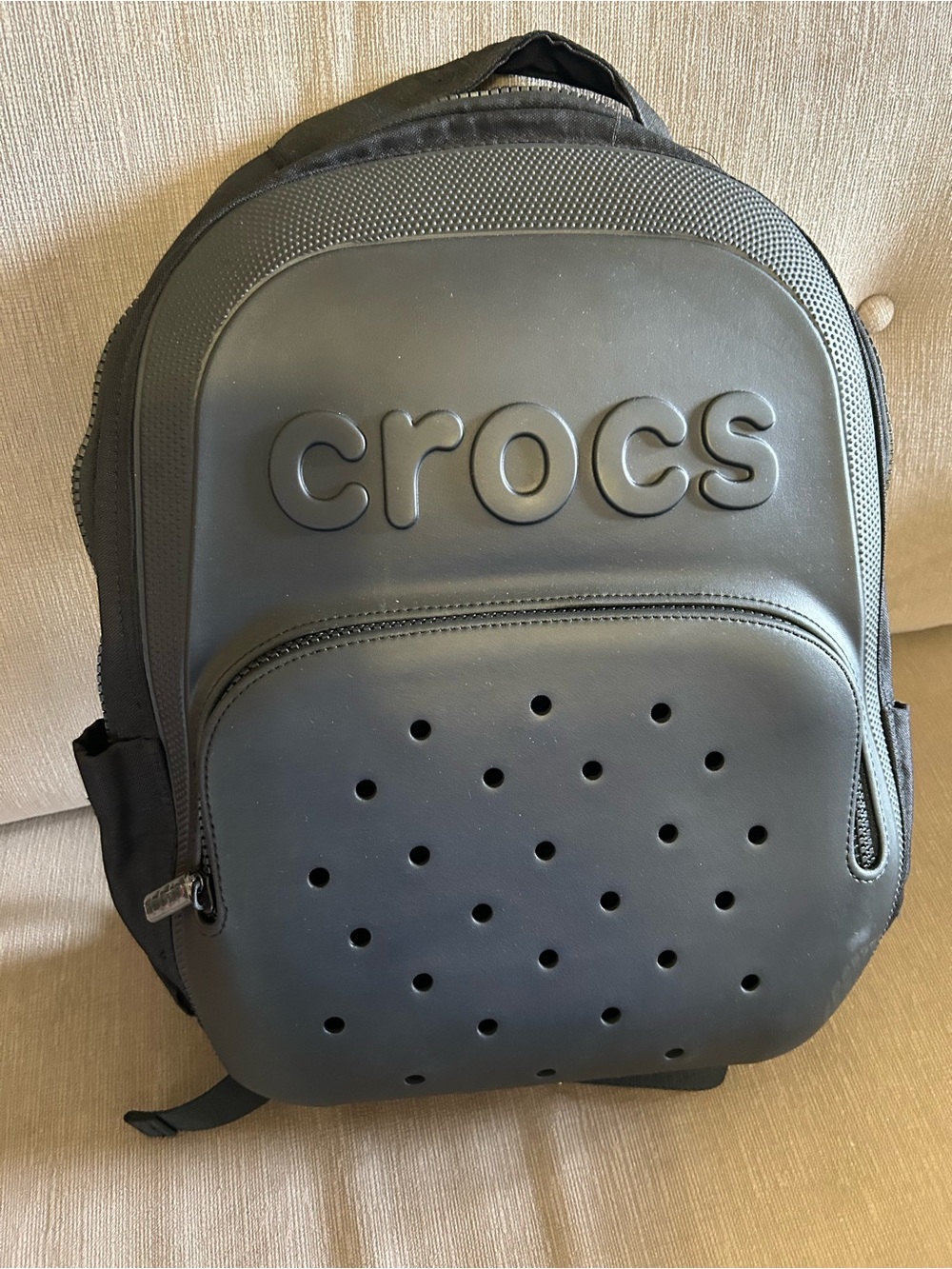 CROCS Black Men's Backpack with Molded Front Panel